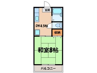 サンパ－ソン２１Ａ棟の物件間取画像